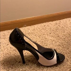 Black and White Dressy Heels